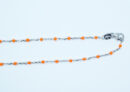 Silver Chain DC Orange 16"