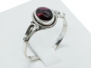 Silver Ring Garnet Stone