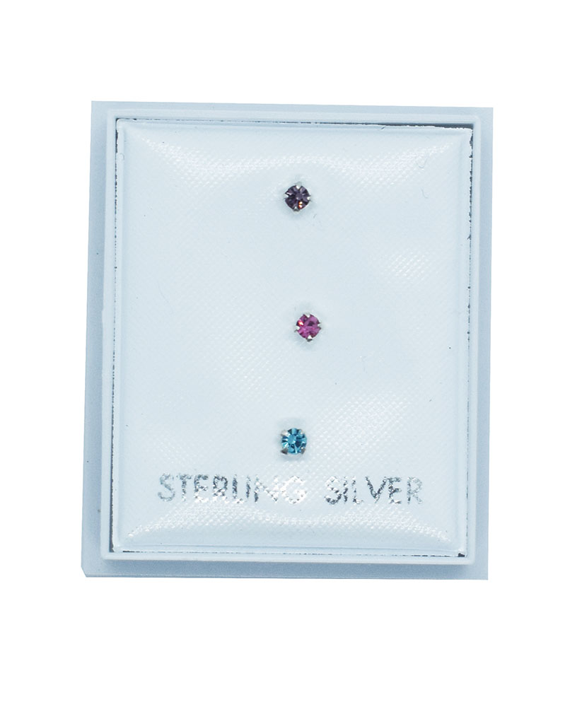 Silver Nose Stud 3 Colours