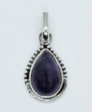 Silver Pendant Amethyst 8x12mm