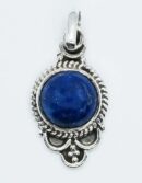 Silver Pendant Lapis 10x10 mm