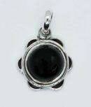 Silver Pendant Onyx 10x10mm