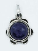 Silver Pendant Lapis 10x10 mm