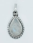 Silver Pendant Rainbow 8x12mm