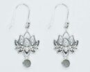 Silver Earring Lotus Rainbow