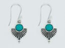 Silver Earring Point Turquoise