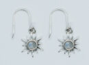 Silver Earring Star Rainbow