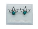 Silver Stud Crown Turquoise