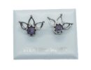 Silver Stud Crown Amethyst