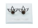 Silver Stud Earring Tiger Eye