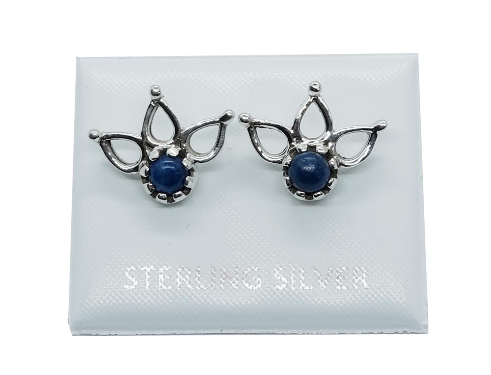 Silver Stud Crown Lapis