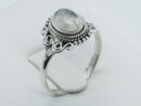 Silver Ring Oval Rainbow