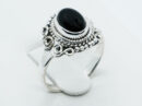 Silver Ring Oval Onyx