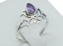 Silver Ring MRQ Cut Amethyst