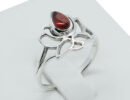 Silver Ring MRQ Cut Garnet