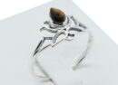 Silver Ring Tiger Eye 4x6