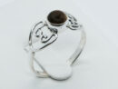 Silver Ring Hearts Tiger Eye