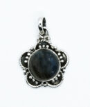 Silver Pendant Round Labradori