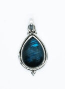Silver Pendant Labradorite 2cm