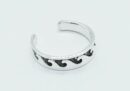 Silver Toe Ring Waves