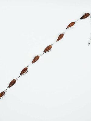 Silver Amber Bracelet Links