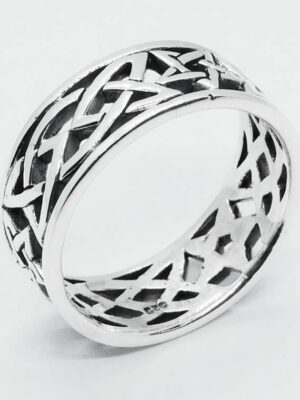 Silver Ring Celtic Band 10mm