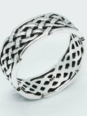 Silver Ring Celtic Band 10mm