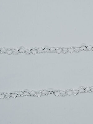 Silver Chain Heart (Various Sizes)