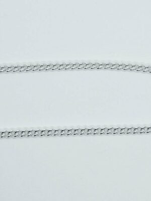 Silver Chain Hollow Curb (Various Sizes)