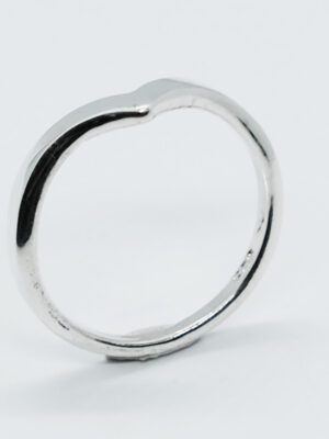 Silver Ring Wishbone Plain