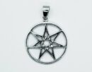 Silver Pendant Heptagram Star