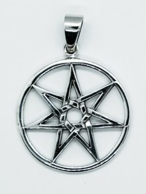 Silver Pendant Heptagram Star