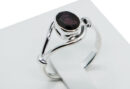 Silver Ring Cut Garnet