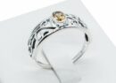 Silver Ring Oval Cut Citrine
