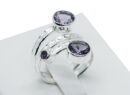 Silver Ring Cut Amethyst