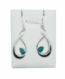 Silver Earring Turquoise Drop