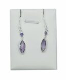 Silver Earring MRQ Amethyst
