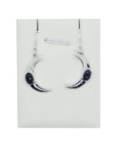Silver Earring Moon Amethyst