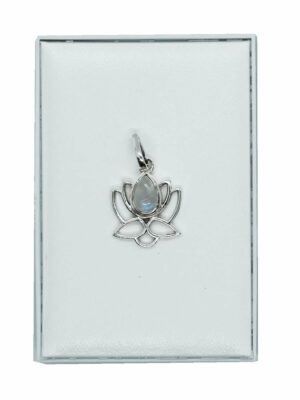 Silver Pendant Lotus Rainbow