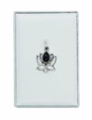 Silver Pendant Lotus Amethyst