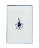 Silver Pendant Lotus Lapis