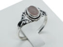 Silver Ring Fancy Rose Qz