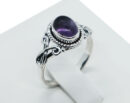 Silver Ring Fancy Amethyst
