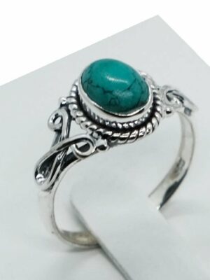 Silver Ring Fancy Turquoise