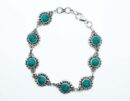 Silver Bracelet Syntatic Turq