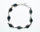 Silver Bracelet Labradorite