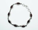 Silver Bracelet Ruby Cut