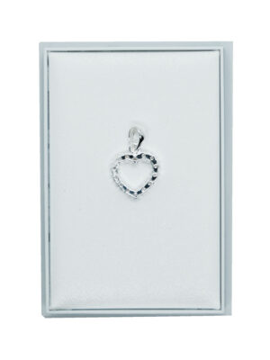 Silver Pendant Heart CZ
