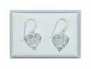 Silver Earing Heart Celtic