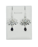 Silver Earring Lotus Rainbow Am